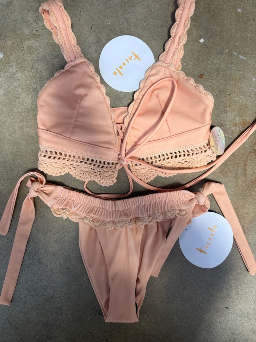 Tacoola penelope ruffle bottom and lotus bikini